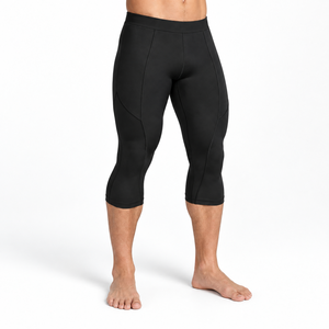 Legging Capri pour homme, offre un confort extensible, une construction sécurisée et une mobilité naturelle pour l'entraînement physique et les activités de plein air - Product Image 4