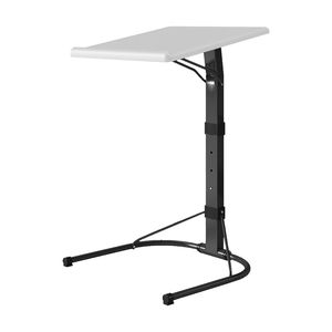 Tavolino Pieghevole Portatile a 3 Altezze a Forma di C, Scrivania Regolabile per Divano, TV e Laptop, per Pranzo e Caffè, Design Elegante e Confortevole - Product Image 4
