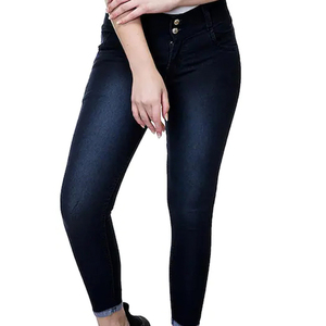 Jean en denim décontracté taille haute pour femme, nouveau design, respirant, grande taille, haute qualité, vente chaude - Product Image 5