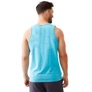 Tallas grandes por encargo de buena calidad Precio al por mayor 100% algodón Ropa de hombre Ropa de gimnasio Ropa de fitness Camiseta sin mangas - Product Image 2