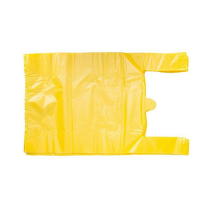 Bolsa de Plástico Amarilla Sólida con Logotipo Personalizado, Bolsa de Compras para Ropa, Se Acepta Impresión Personalizada con Asa de Lazo - Product Image 4