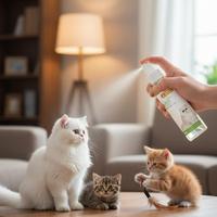 Kit de shampooings essentiels anti-odeurs Yommy pour chiens 100 ml, usage salle de bain, 3 senteurs : Talc, Framboise, Fraîcheur, toutes saisons, style animalier