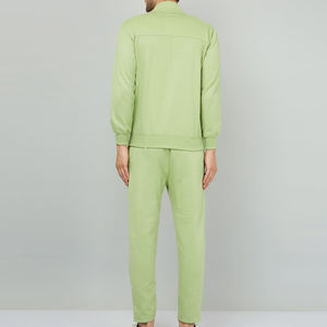 Survêtement tendance pour homme, tenue de sport décontractée unie pour l'hiver, avec poignets élastiques, respirant, séchage rapide, idéal pour la gym, la course et l'entraînement athlétique - Product Image 2