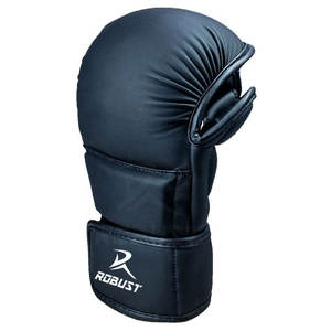Guantes de MMA de Cuero ROBUST INDUSTRIES con Cierre de Gancho y Bucle para Artes Marciales, Entrenamientos de Fitness, Construcción Resistente, Agarre Antideslizante y Cómodos - Product Image 2