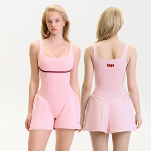 Body de Yoga Verde para Mujer con Rayas en Contraste, Cintura Alta, Tirantes Finos, Mono Deportivo de Una Pieza, Transpirable, Color Sólido - Product Image 3