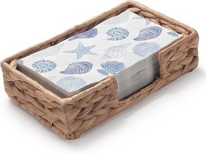 Wholesale Water Hyacinth Napkin Holder Woven <b>Storage</b> Tray <b>Rectangular</b> Organizer for Kitchen Dining Table Home Decor OEM ODM - Product Image 4