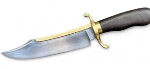Handcrafted Satin Finish Steel Display Knife Brass Spine Ebony Handle Decorative Tool - Product Image 2