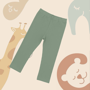 Leggings pour tout-petits, doux et respirants, 100% coton ou 95% coton de bambou avec 5% d'élasthanne - Product Image 1