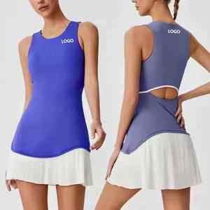 Top Fresh Active Wear Breathable Flexible Lightweight Smooth Modern Elegant Agility <b>Skirt</b> Top Women Tennis Uniform - Product Image 6