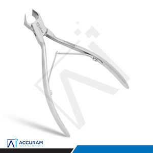 Cortauñas de Acero Inoxidable Accuram de Alta Resistencia con Forma de Luna, Pinza para Cutículas de Mandíbula Ancha, Herramienta de Manicura y Pedicura para Uñas Gruesas - Product Image 1