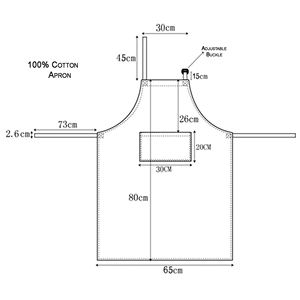Delantal de Cocina de Alta Calidad, Impreso, Lavable, Reutilizable, para Barbacoa, Repostería y Chef - Product Image 6