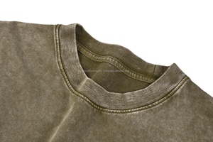 OEM personnalisé T-Shirt homme de haute qualité 100% coton déchiré à la mode style décontracté solide Jersey motif Logo imprimé décontracté - Product Image 2