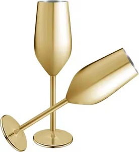 Wine Cup Goblet Metal Drinkware for Dining <b>Table</b> Home Bar Party and Catering Use - Product Image 1