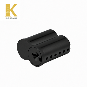 Cilindro de Cerradura Intercambiable con Logotipo Personalizado Disponible, Latón Negro Mate, 6 Pines, Ranura en H para Seguridad de Puertas - Product Image 5