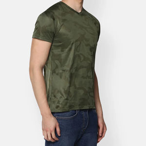 Camiseta Básica Casual Ligera y Transpirable de Secado Rápido 100% Algodón, Estilo Urbano con Cuello en V Ultra Suave para Hombre, Tejido Sostenible - Product Image 5