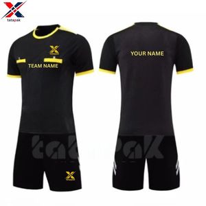 เสื้อฟุตบอล 7V7 น้ำหนักเบา ระบายอากาศดี คอวี แขนสั้น ปักชื่อผู้เล่น ปักชื่อทีม ผ้าโพลีเอสเตอร์ 100% แห้งเร็ว - Product Image 4