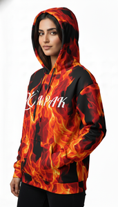 Sweat à capuche unisexe oversize haut de gamme pour l'hiver, avec design brodé par sublimation de qualité supérieure, idéal pour la mode urbaine décontractée - Product Image 4