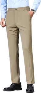 Pantalones de Vestir Formales para Hombre Cortex, Corte Regular, Casuales, de Negocios, Frente Plano, Sin Arrugas, Cómodos, Elásticos, Profesionales - Product Image 5