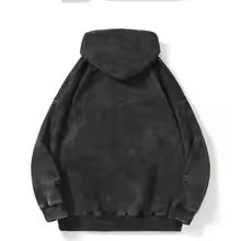 เสื้อฮู้ดดี้ครอปทรงดิสเทรส ขอบดิบ น้ำหนักเบา เหมาะสำหรับสไตล์สตรีทแอลเทรียร์และการออกนอกบ้านแบบสบายๆ - Product Image 3