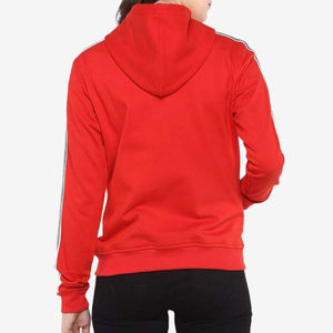 Winter Casual Front <b>Zipper</b> Women's Hoodies Printed Knitted 100% Cotton Custom Logo Breathable Customized Color Size Low Price - Product Image 2