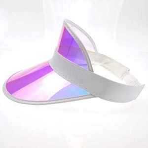 Viseras de PVC Unisex con Diseño Holográfico Láser, para Deportes, Golf, Playa, Viajes y Pesca, Ajustables y Personalizables - Product Image 4