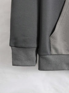 High Quality 100% Cotton Fleece Quarter Zip Hoodie Winter Embroidered Men's Oversized Hoodies - Product Image 4