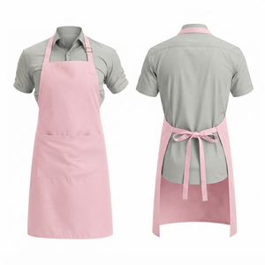 Delantal de Chef Unisex de Lona de Polialgodón Premium de 240 GSM, Negro, Ajustable, de Media Manga, con Logotipo Personalizado por Serigrafía o Transferencia Térmica - Product Image 6