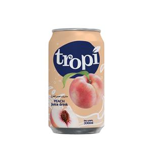 Boisson Tropi Juice 330ml en canette aluminium courte, purée de fruits 100% naturelle, faible en gras, stérilisée, fraîchement pressée, 5 Brix, saveur goyave et pastèque - Product Image 4