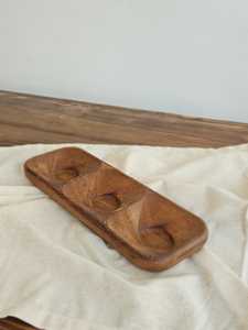 Plateau de service en bois incrusté, très demandé, pour hôtel, forme irrégulière, pour salade, décoration de table - Product Image 2