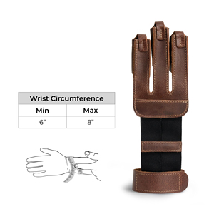 Guante de Tiro con Arco Premium para Caza con Arco y Práctica de Tiro al Blanco, Guante Protector para Arco Largo Tradicional y Arco Recurvo - Product Image 1