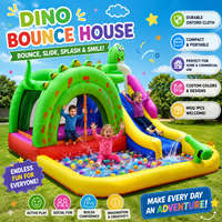 Château gonflable aquatique commercial pour enfants à usage domestique avec toboggan et zone de saut