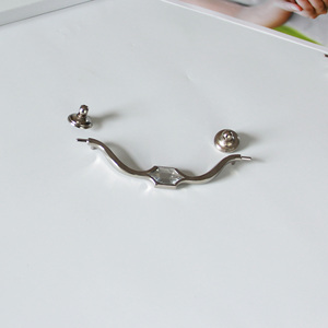 Cheap Price Zinc Alloy Cabinet Handle with Acrylic Gem Arch Design Luxury <b>Pull</b> for Kitchen Bedroom Nightstands Cabinet Hardware - Product Image 3