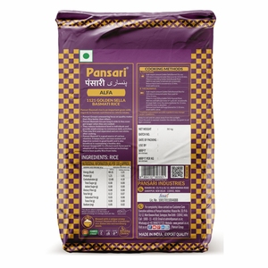 Riz Basmati Sella Doré Doux Séché Pansari Alfa 1121 30kg - Product Image 2