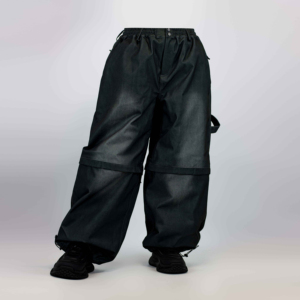 Pantalon Harem Homme Élastique à la Taille en Toile avec Poches Latérales Style Urbain Respirant Mi-Saison Noir - Product Image 1