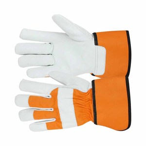 Guantes de Seguridad de Cuero Vacuno de Primera Calidad, Resistentes a la Abrasión y al Calor, con Forro de Algodón, Antivibración - Product Image 5
