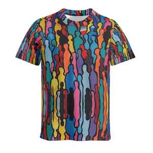 เสื้อยืดลำลองผู้ชายผ้าฝ้าย 100% สำหรับฤดูร้อน ออกกำลังกาย คอกลม แขนสั้น ระบายอากาศได้ดี รับสกรีนโลโก้และออกแบบลายเสื้อได้ ผ้าเจอร์ซีย์ย้อมสีพื้น - Product Image 5