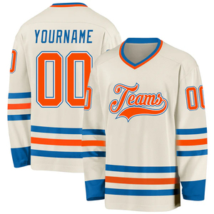 Maillot de hockey personnalisé pour le marché américain – Nom et numéro personnalisés – Uniforme d'équipe de hockey sur glace – Vente en gros - Product Image 1
