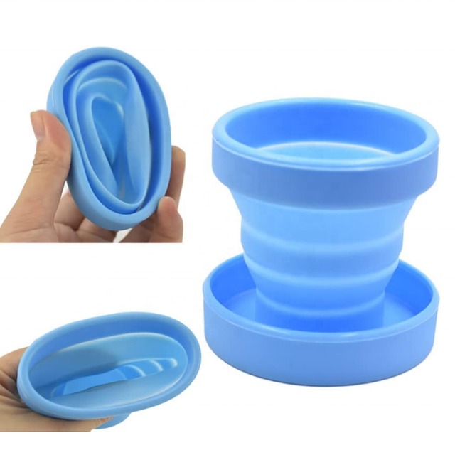 Folding Silicone Travel Mug 170ml BPA Free for Camping