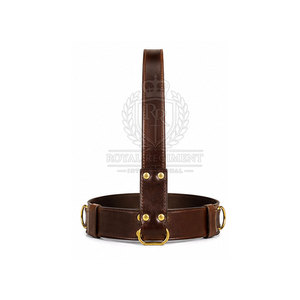 Ceinture Sam Browne en cuir de qualité avec sangle réglable et look classique pour vêtements formels et tenues de soirée - Product Image 4