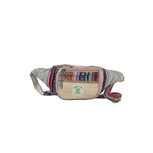 Sac banane en coton et chanvre avec ceinture confortable pour les aventures en plein air - Product Image 1