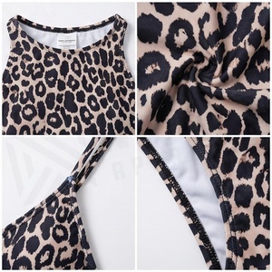 NORTHI APPROACH ชุดบิกินี่ลายเสือดาว 2 ชิ้น ชุดว่ายน้ำผู้หญิงเอวสูงทรงสามเหลี่ยม - Product Image 4