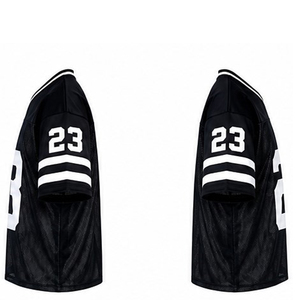 เสื้อเจอร์ซีย์อเมริกันฟุตบอลสีดำ คอวี หมายเลข 23 สำหรับผู้ชาย พิมพ์ลายสกรีน ผ้าตาข่ายระบายอากาศ แขนสั้น ทรงปกติ เสื้อผ้าสำหรับผู้ใหญ่ - Product Image 3
