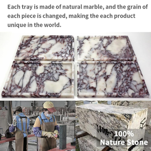 Nueva Losa Grande de Mármol Ónix de Color Piedra Natural para Bandeja de Adornos Moderna para Cocina y Sala de Estar - Product Image 6