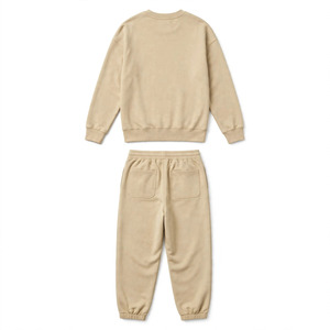 Ensemble de survêtement unisexe en coton 100% personnalisable, col rond, manches longues, coupe ample, style décontracté - Product Image 2