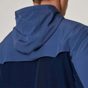 Cortavientos de dos tonos de moda para hombres: chaquetas ligeras, impermeables y transpirables para ropa informal y atlética - Product Image 5