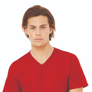 Camiseta de manga corta con cuello en V, personalizada, de alta calidad, estilo casual, a la moda, para hombre. - Product Image 4