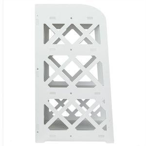 Mobiletto a 4 Ripiani in Legno e Plastica RT Bianco, Elegante Unità di Arredo per Tavolino da Tè e Caffè - Product Image 6