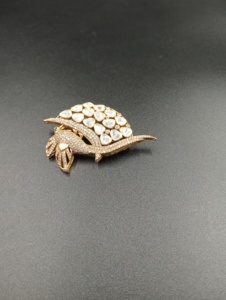 Broche Paon de Luxe Amaira Jewels en Argent 925 avec Diamant, Sertissage Pavé, Pierre Principale Taille Poire, Bijoux Fins Unisexe, Cadeau, Pierre Centrale - Product Image 4