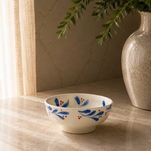 Bol à soupe élégant en céramique avec motif tournesol, finition brillante et alimentaire, pour une décoration de table contemporaine et charmante - Product Image 4