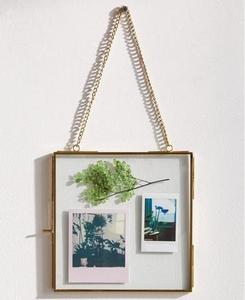 Gold Metal Rectangle Photo <b>Frame</b> With Butterfly <b>Print</b> Horizontal Display Home Livingroom Wedding Gift Use Photo <b>Frame</b> Stand - Product Image 6